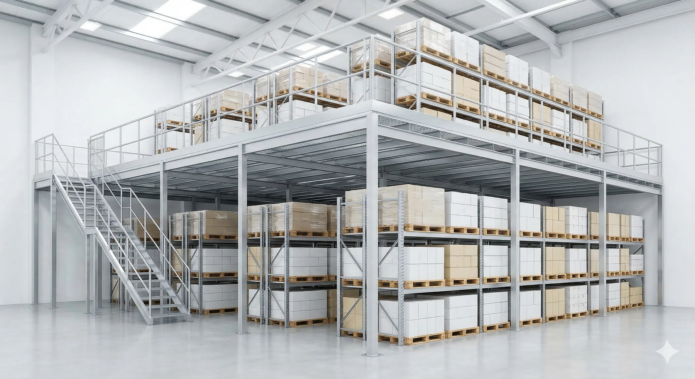 Mezzanines available from Delaware Pallet Racking in Wilmington DE and Delaware
