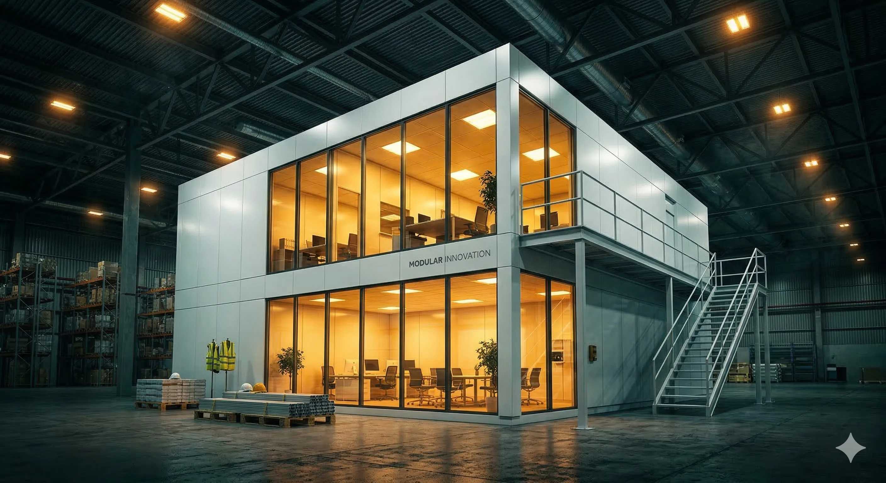 Modular Offices available from Delaware Pallet Racking in Wilmington DE and Delaware